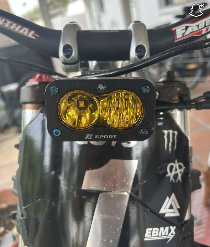 Titanium Burnt Blue Baja Bolts