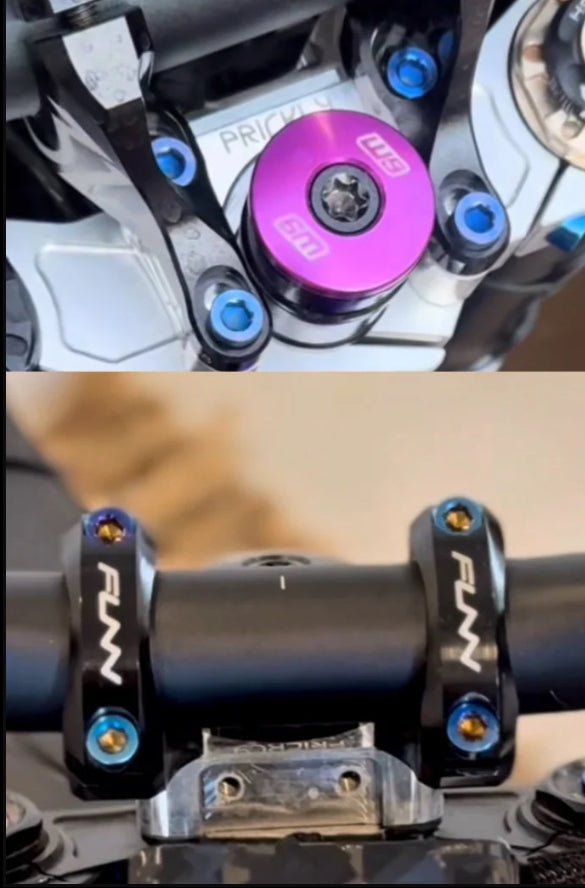 FULL DIRECT MOUNT TITANIUM BOLTS(set of 8